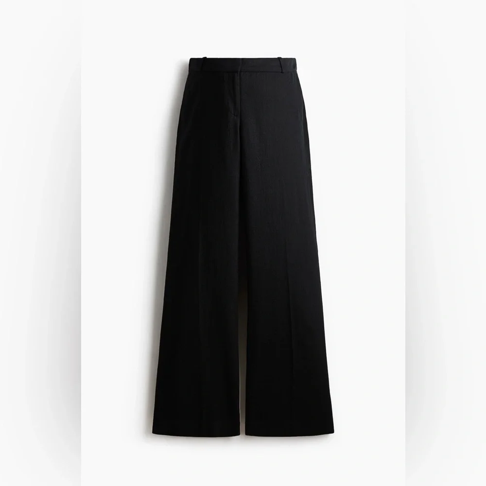 NWT H&M Mama Linen-Blend Dress Pants